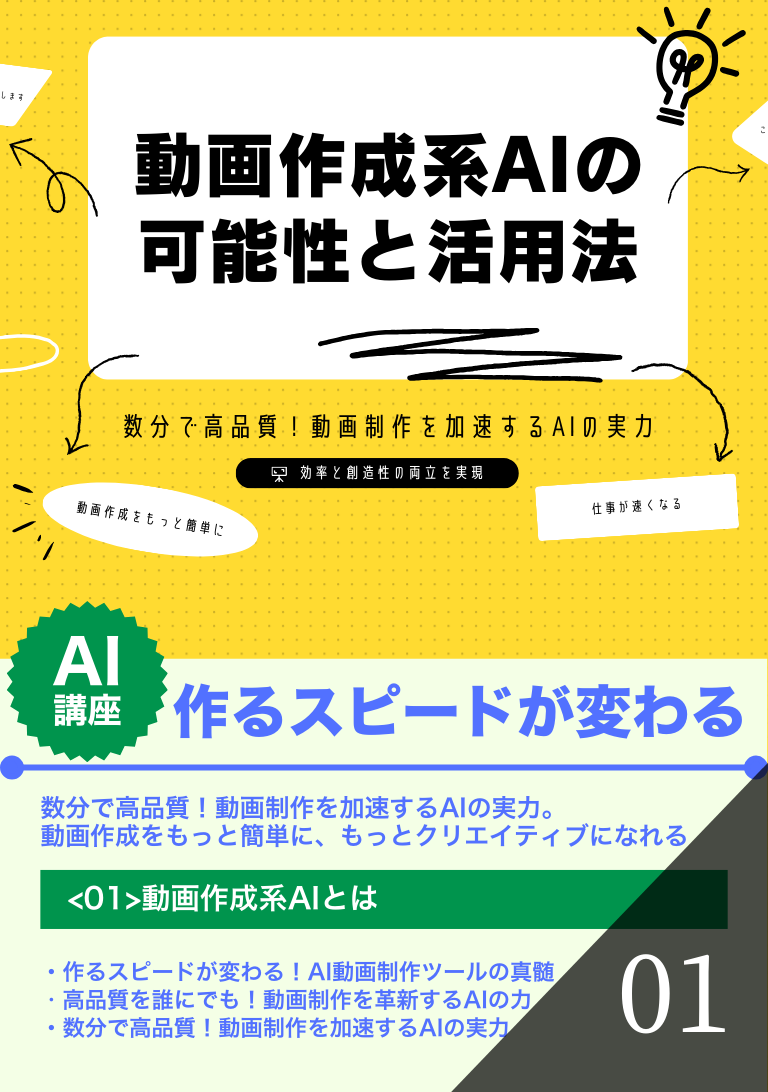 動画作成系AIの可能性と活用法の表紙